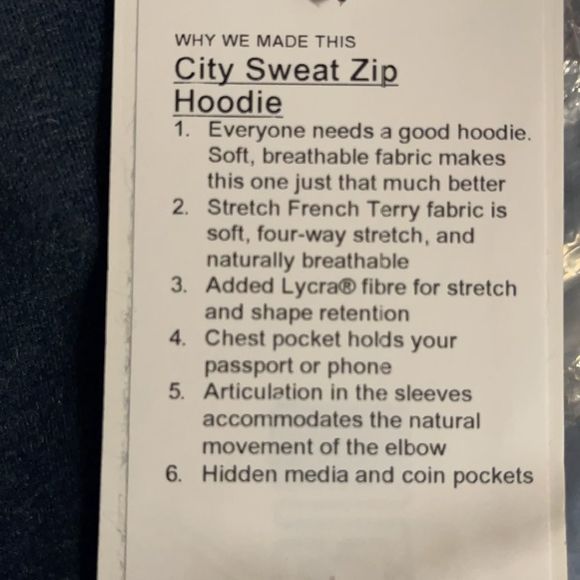 Lululemon city sweat zip hoodie - Picture 5 of 5